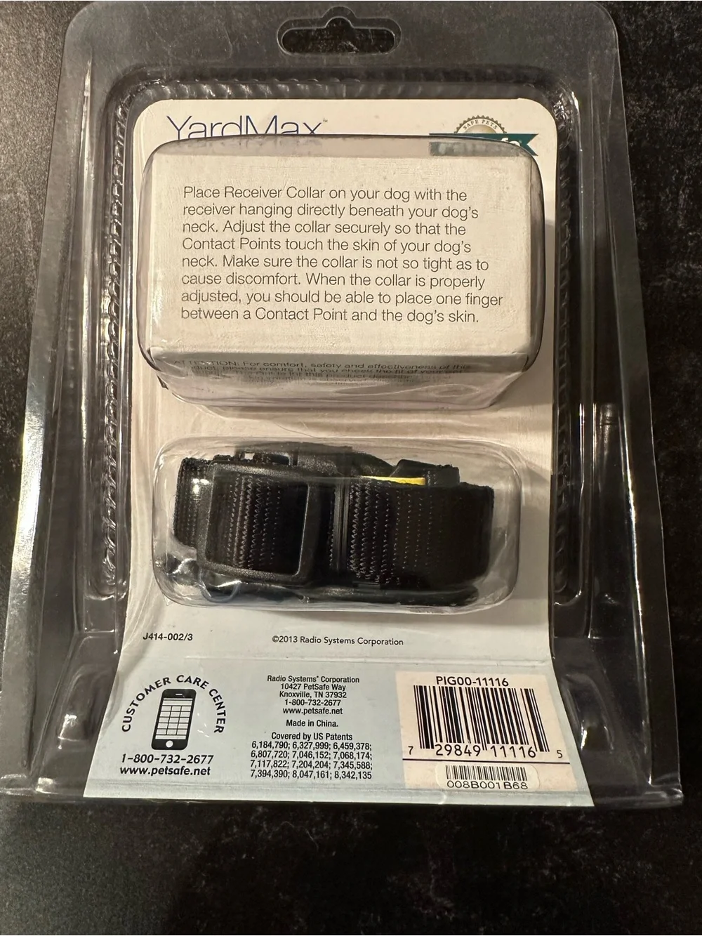 PetSafe YardMax Rechargeable In-Ground Receiver Collar - Black